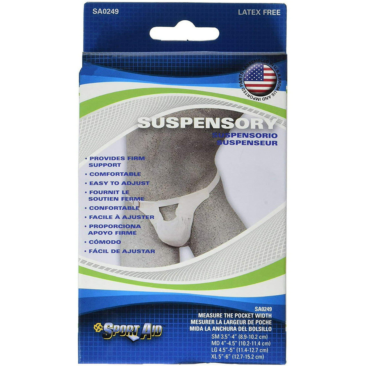 Suspensory With Elastic Waist Band That Fits 4.5 Inches To 5 Inches, 1 Ea